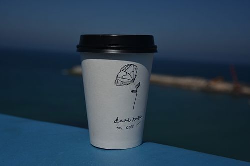 Coffe to go (Mocca with almond milk) at Dear Rose Cafe in Ericeira