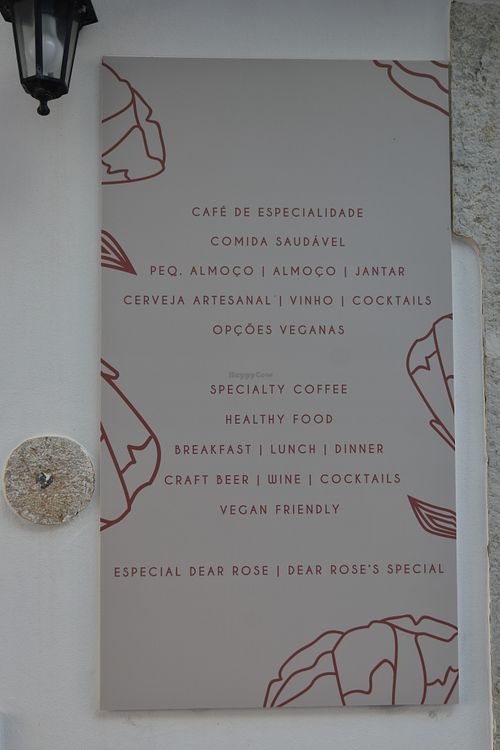 At the door at Dear Rose Cafe in Ericeira