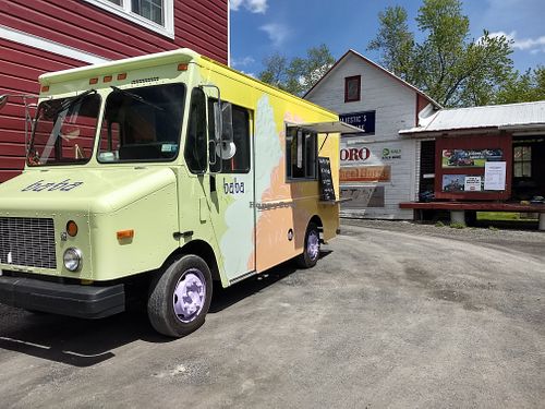 Look for the green truck of food joy! at Baba in Kerhonkson