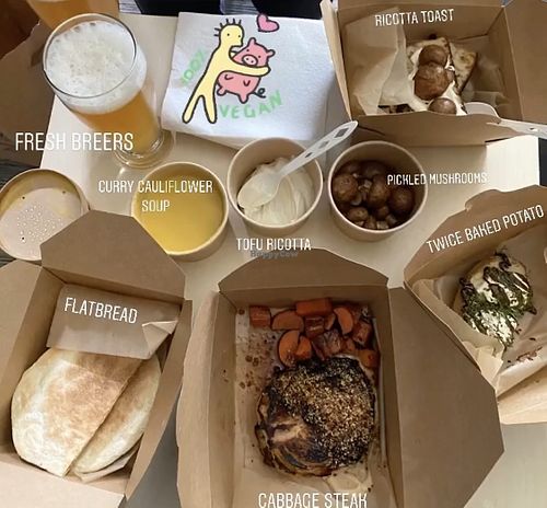 The spread  at Forward Brewing in Annapolis