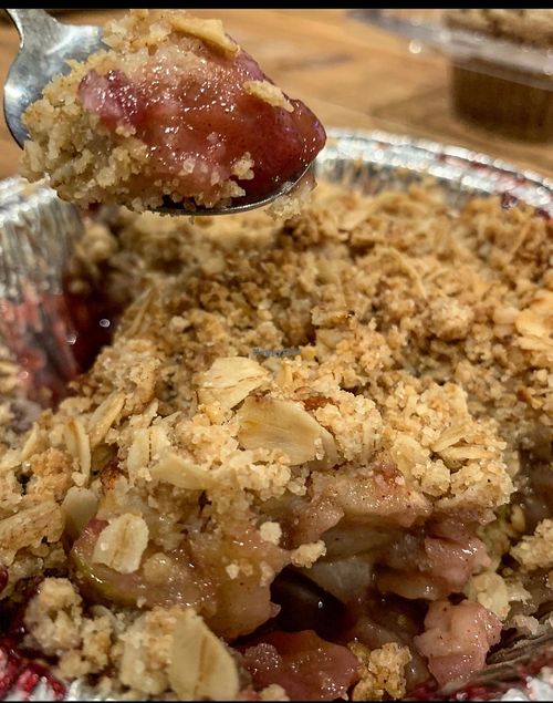 Warm apple crumb tart at Gone Pie in Tarrytown