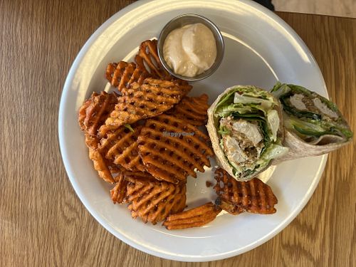 Chick’n Caesar wrap  at MegaMindful Living in Midland