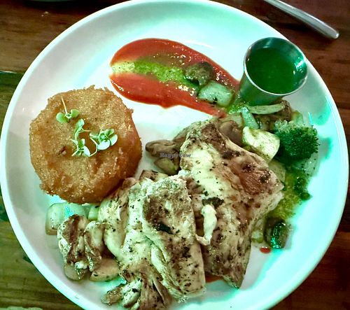 Lions mane steak  at TLC Vegan Kitchen in Richardson