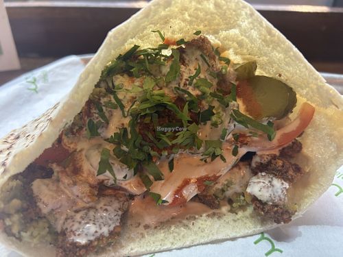 Palestinian sandwich  at Umi Falafel - George's St Arcade in Dublin
