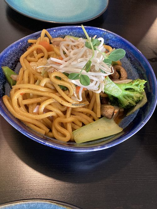 Drunken noodles  at Veggo Sizzle in Five Dock