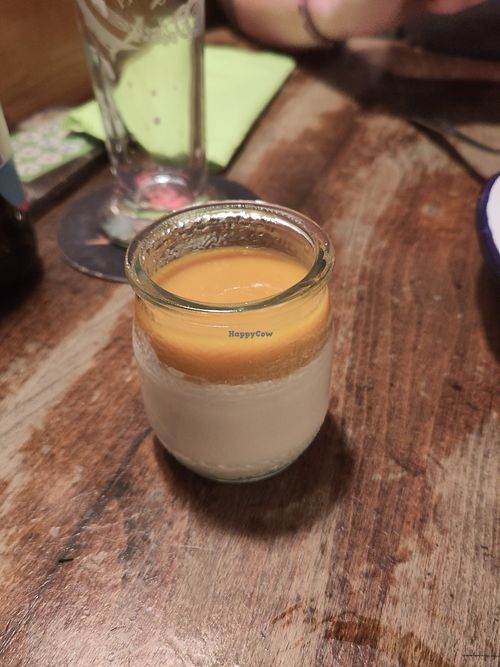 Coconut cream dessert at Jabiru Café in Strasbourg