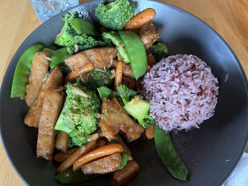 Jay Pad Pak with Soy nuggets   at Lots of Eats in North Andover