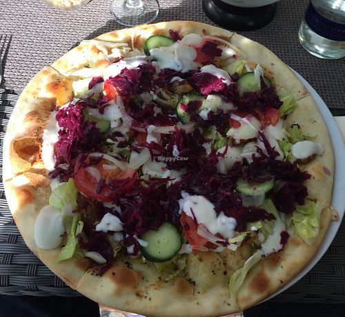 Vegan Dönerpizza at Canosa in Passau