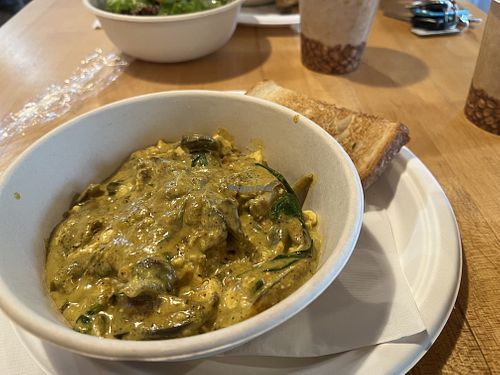 Close up, coconut curry hash  at Hash in Stone Ridge