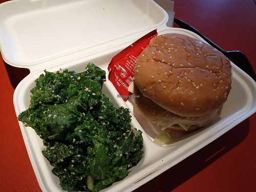 Big Mac and Small Kale Salad at Daily Veg in Newark