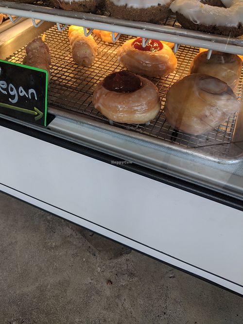 Bottom row all vegan at Onus Donuts in Santa Barbara