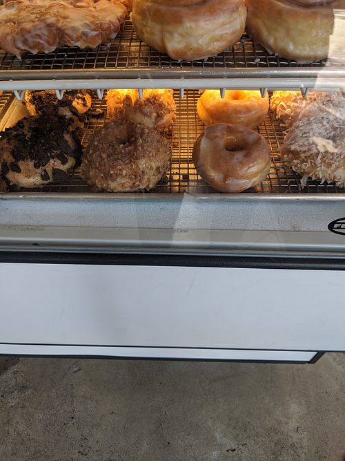 Bottom row all vegan at Onus Donuts in Santa Barbara