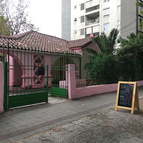 The pink house! at CactusBerry in Santiago