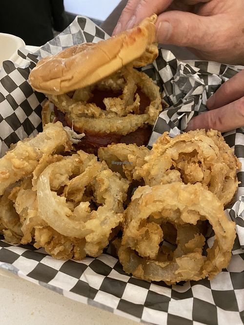 Vegan onion rings! at Preference in Anchorage