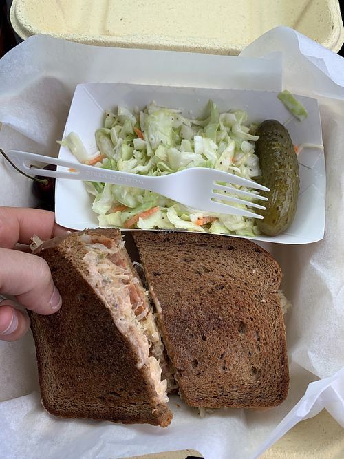 Reuben with slaw side at Preference in Anchorage