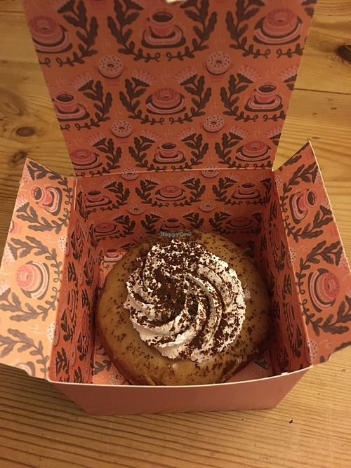 Coffee and cream donut  at Brammibal's Donuts - Friedrichshain in Berlin