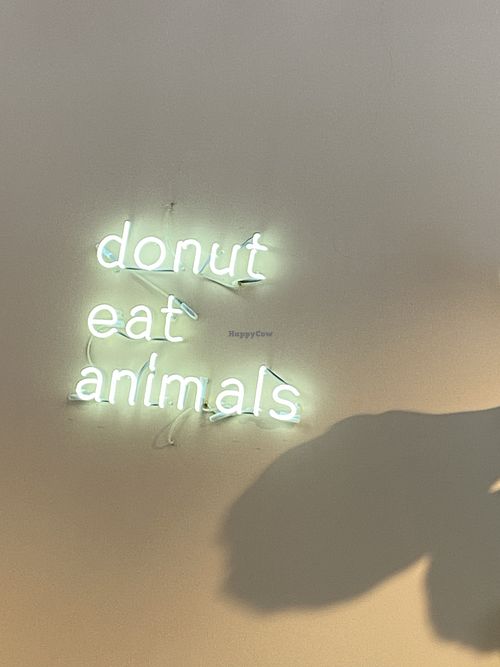 Do not eat animals… ever! 🙏💚  at Brammibal's Donuts - Friedrichshain in Berlin
