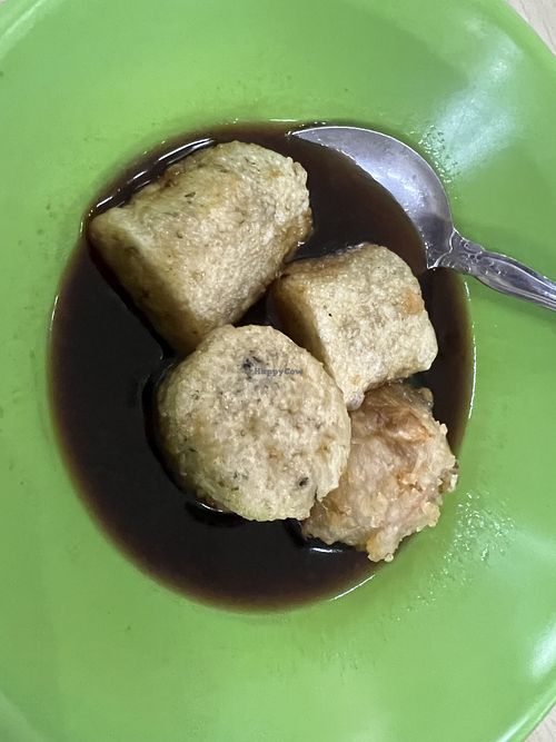 More chewy pempek   at Ariya Maitreya Restaurant 彌勒佛素食館 in Batam