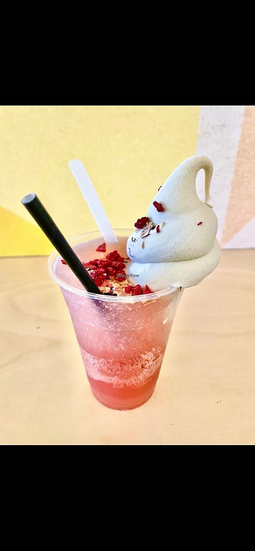 Kombucha float  at Iconoglace in Montreal