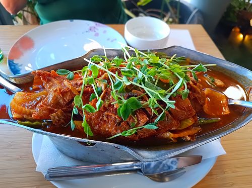 Whole Fish Sour Curry  at Healthy Thai in East Victoria Park