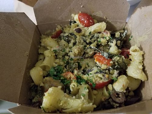 Pesto Pasta at The King's Feet in Berkeley