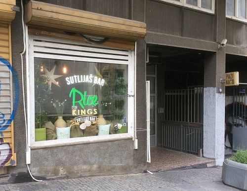 Outside view at Rice Kings Sutlijaš Bar in Belgrade