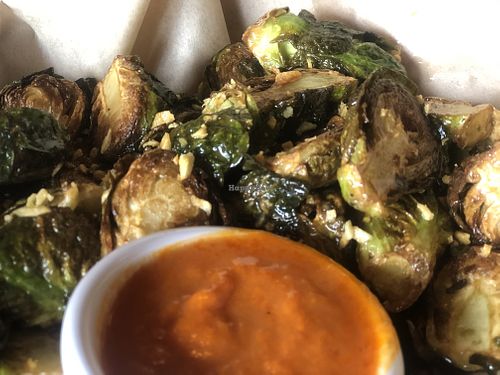 Brussel sprouts AMAZING at Deeply Rooted in Bend