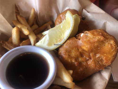 Fish and chips  at Deeply Rooted in Bend