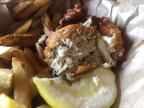 Fish ( hearts of palm)  at Deeply Rooted in Bend