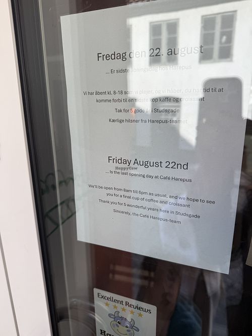   at Cafe Harepus in Aarhus