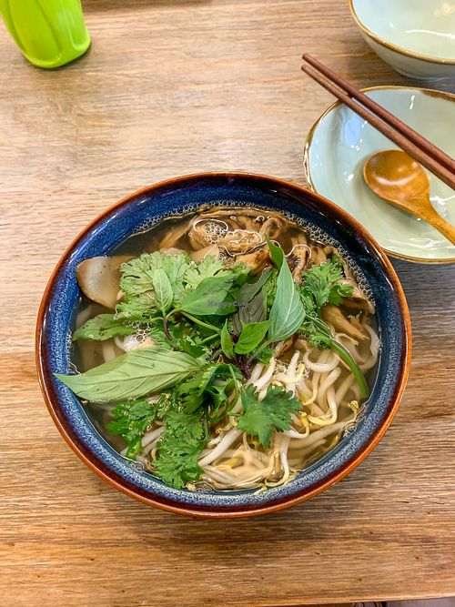 The kind pho ($9.80):
Rating: 8.5/10
The taste is flavourful and aromatic. But at the same time, the soup light on the palette. I actually love the undertone of the spices used i at The Kind Bowl - Somerset in Central Singapore