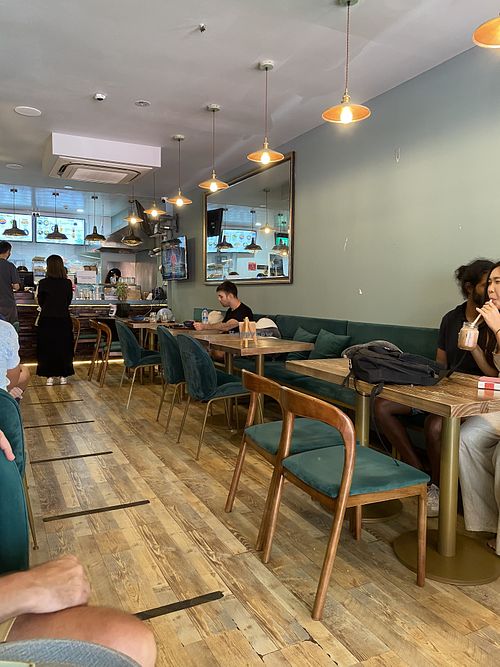 Inside sitting at The Kind Bowl - Somerset in Central Singapore