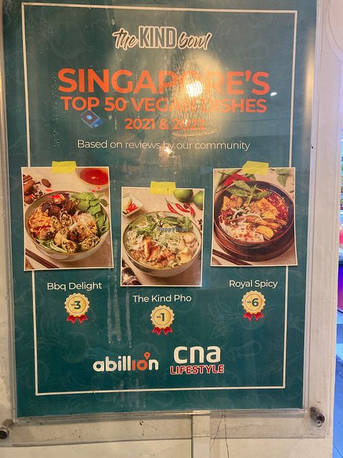 Sign outdoors at The Kind Bowl - Somerset in Central Singapore