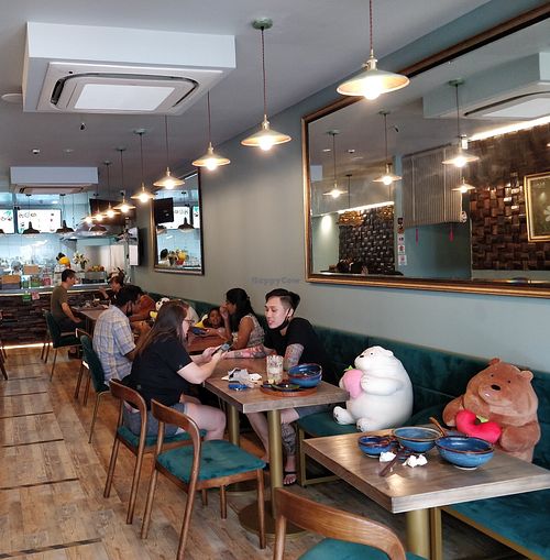 Restaurant interior at The Kind Bowl - Somerset in Central Singapore