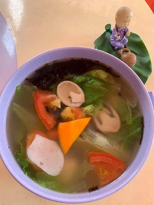 Seaweed tofu soup. Photo by Mr Henry Lau at Su-Good 素好健康 - Geylang in Central Singapore