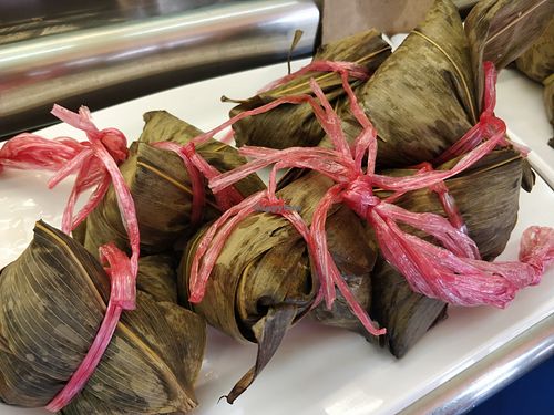 Salted rice dumplings at Su-Good 素好健康 - Geylang in Central Singapore