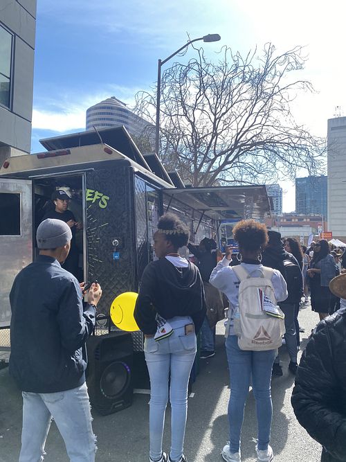 Loved Vegan Food at the Black Joy Parade Today 🥰  at Vegan Hood Chefs in San Francisco