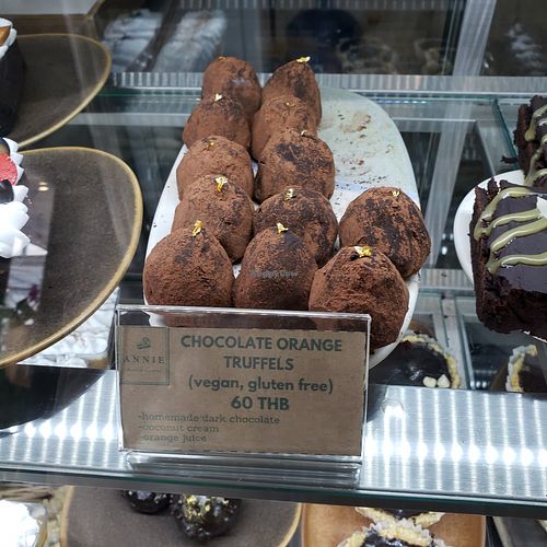 chocolate orange truffels at Annie in Koh Samui