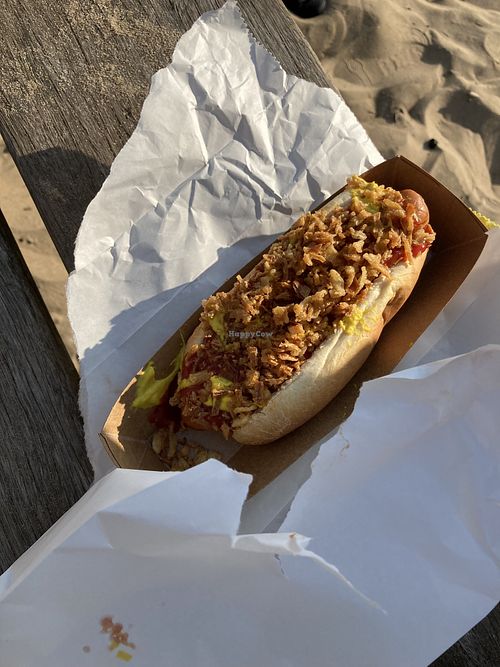 Hot dog at Dolly's Diner in Kampen