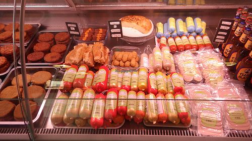 Cheeses, meats and tortilla at Gopal - Vegan Deli in Barcelona