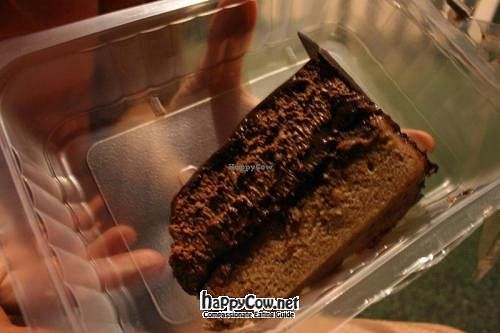 Unbelievable choco-hazelnut cake  at Gopal - Vegan Deli in Barcelona