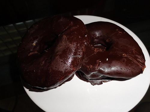 Chocolate donuts at Gopal - Vegan Deli in Barcelona