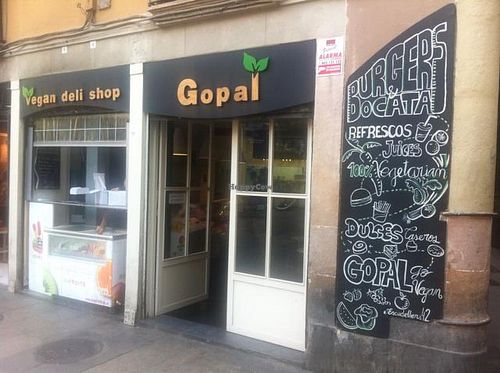 entrance at Gopal - Vegan Deli in Barcelona