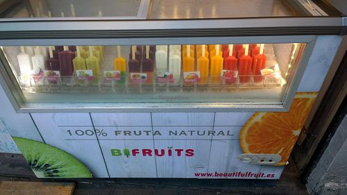 Ice lollies at Gopal - Vegan Deli in Barcelona