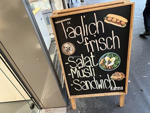 sign at Karma in Bern