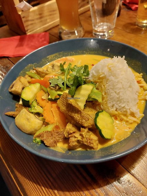 Ente mit Gemüse Curry! at Ong Tao Vegan in Frankfurt