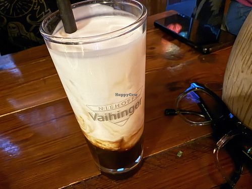 iced coffee  at Ong Tao Vegan in Frankfurt