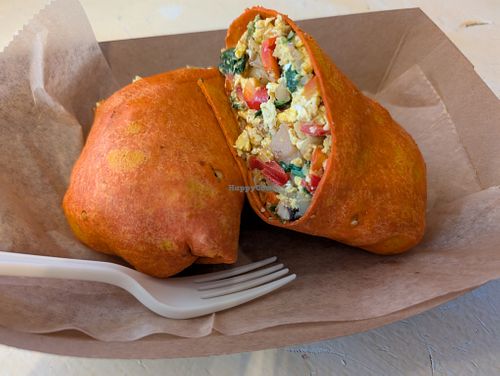 Nuritta Breakfast Burrito (has egg) at Nûrish in Brooklyn