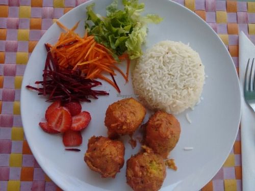 lentils meat balls  at Sabor Superior in Alges