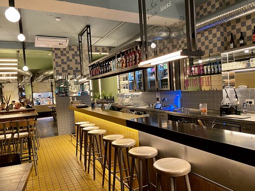 inside at Otto's Burger in Cologne